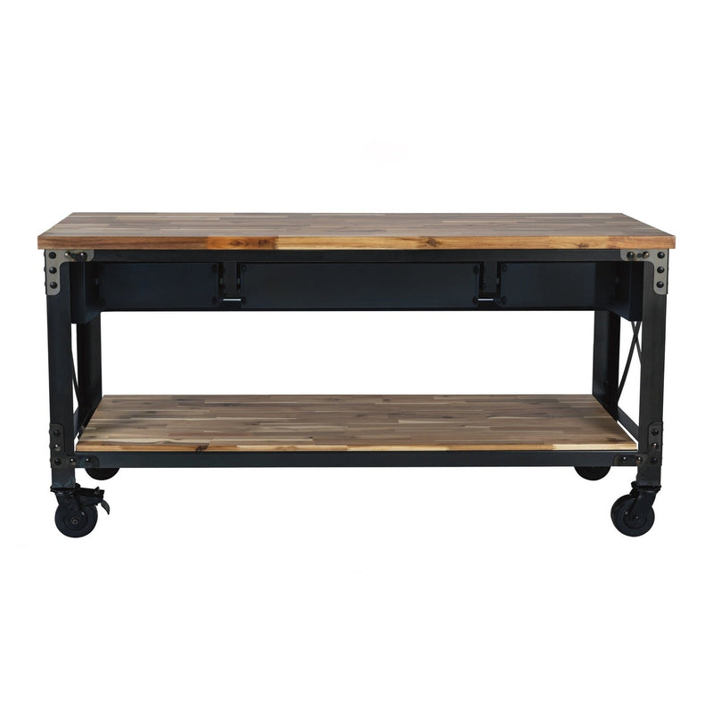 Duramax Darby 72" Metal & Wood Kitchen Island Desk w/ Drawers 68051