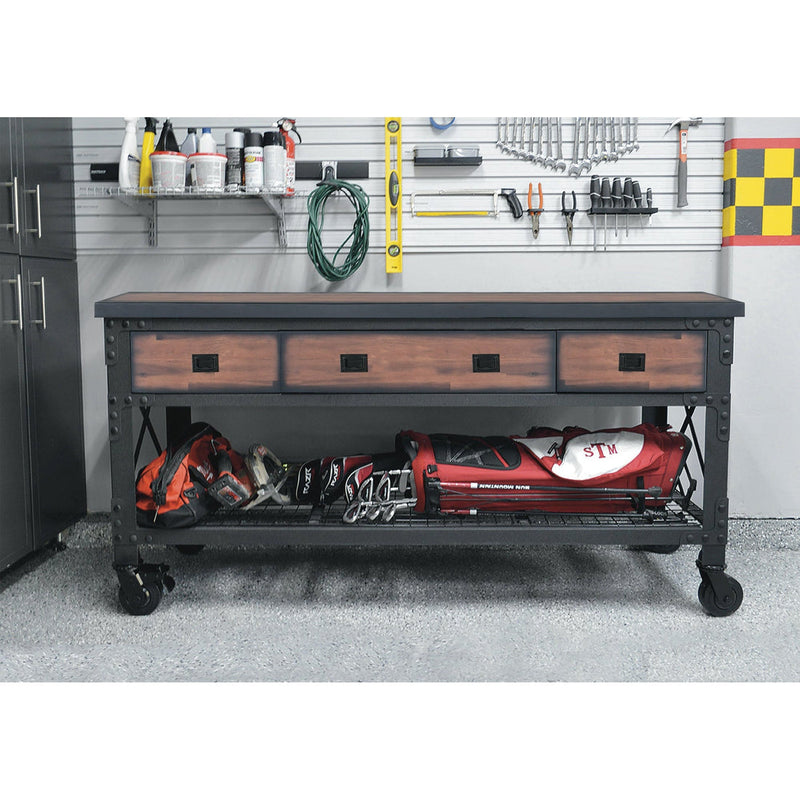 Duramax 8-Piece Garage Storage Combo Set with Workbenches, Wall Cabinets and Free Standing Cabinets